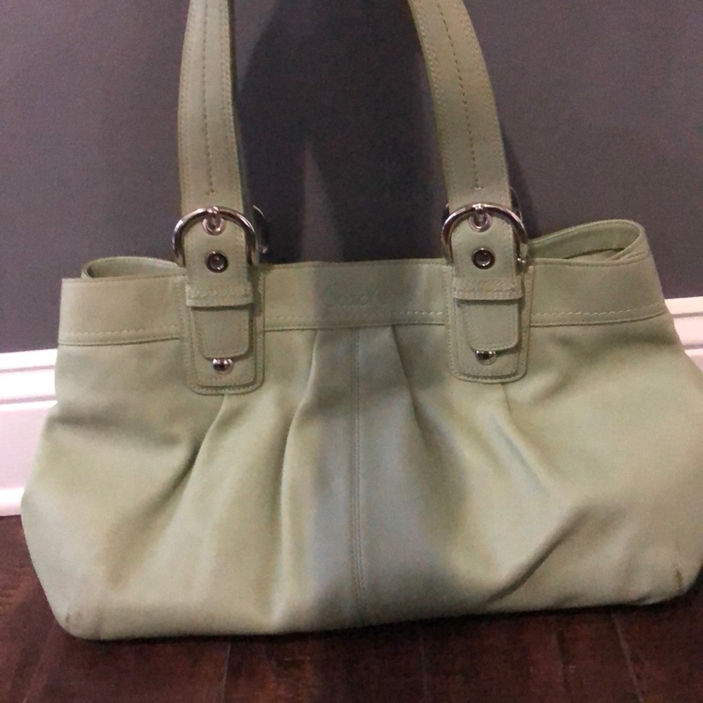 Mint Coach Purse